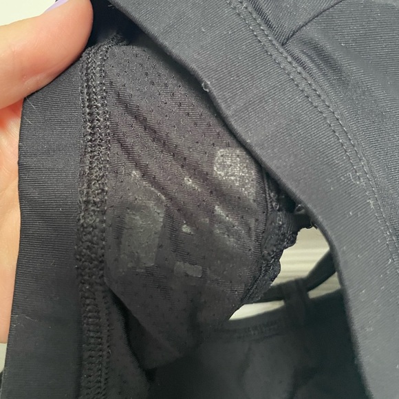 Black Strappy Sports Bra - Picture 3 of 5